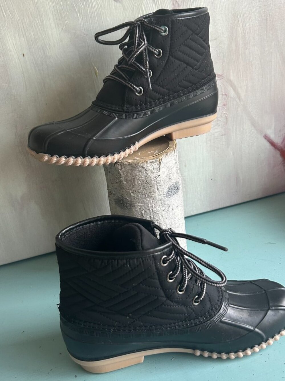Magellan Outdoors Quilted Duck Boot Waterproof Rubber All Weather Size 6 - Picture 14 of 14